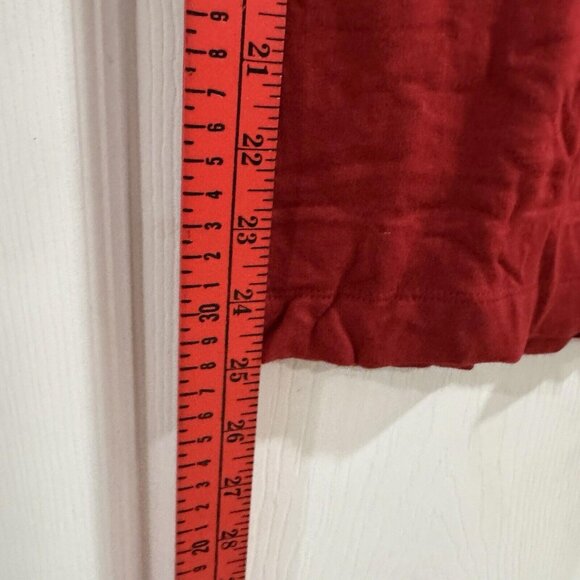 Lou & Grey Womens Size Small Brick Red Long Bell Sleeved Knee Length Dress NWT - Picture 9 of 11